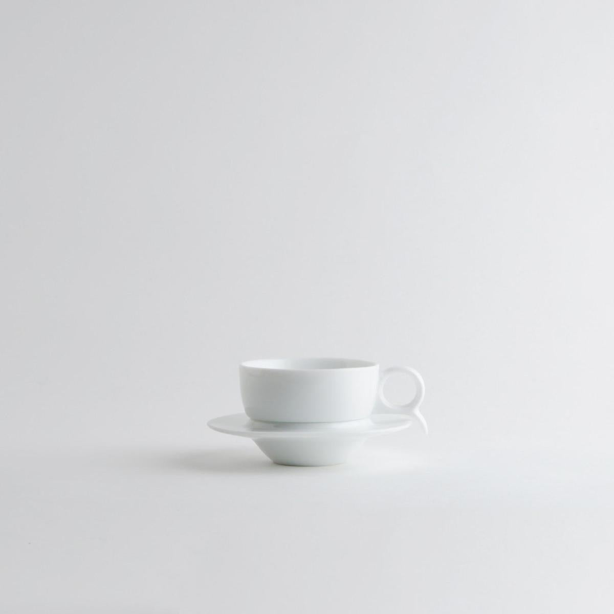 CUP 551 Tea Cup and Saucer(30ml)  白釉有耳杯(小) 